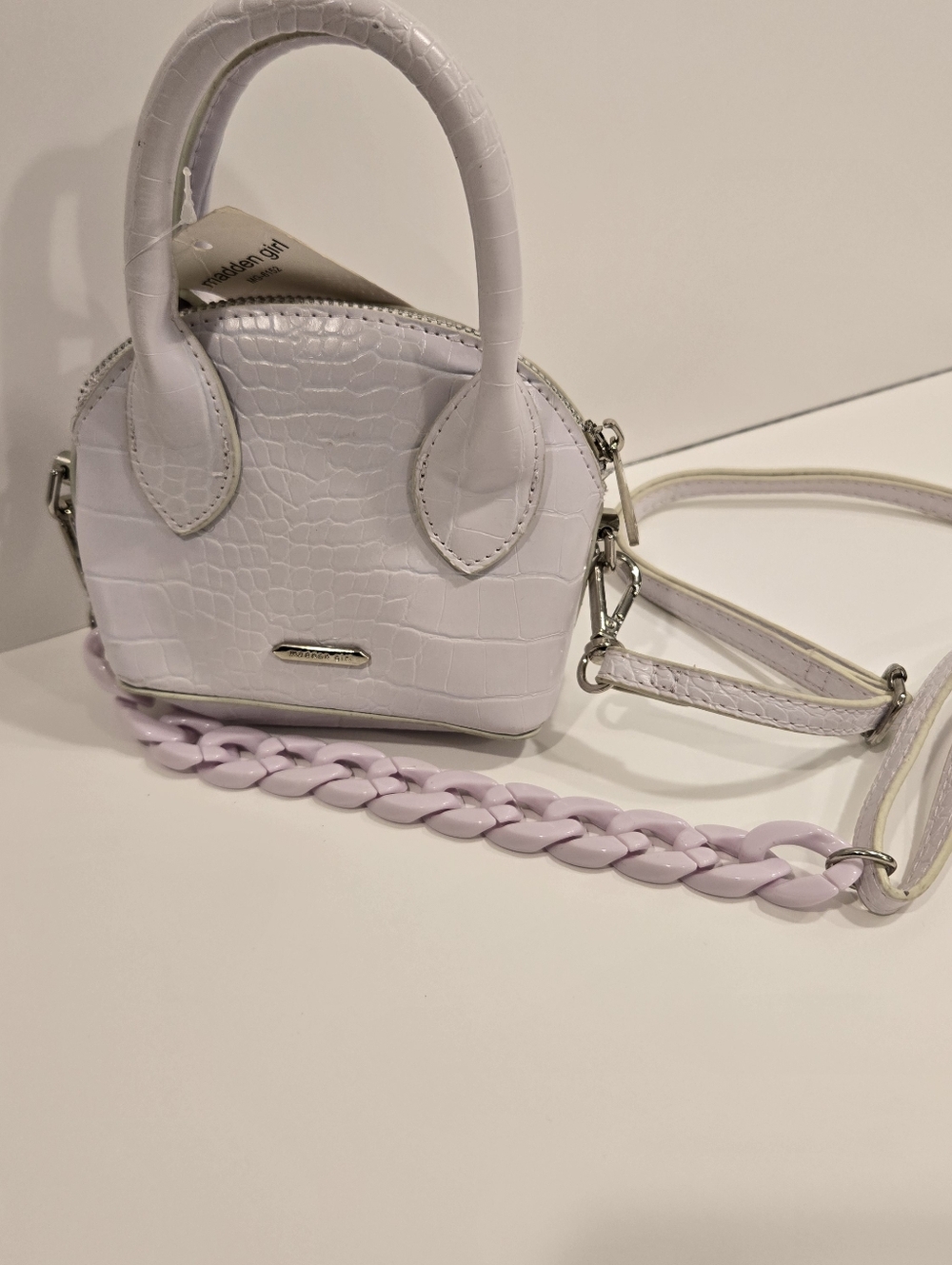 NEW Madden Girl Lilac Purple Mini Handbag Purse Bag Crossbody Cute